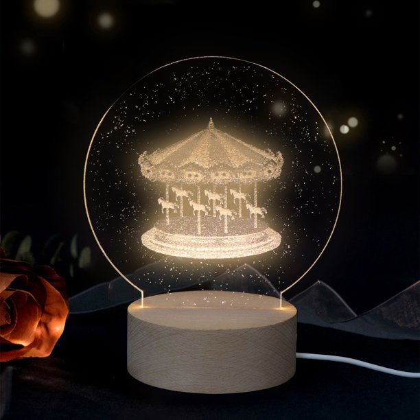 Puntoco Liquidación De Adornos Decorativos Navideños Mini Regalo De Navidad Luz De Noche Led Adornos De Maquillaje Para El Hogar Regalo De Árbol De Navidad Luz