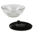 thumbnail image 2 of Glass Food Storage Containers with Snap Lids- 10 Piece Set by Chef Buddy (Black), 2 of 5