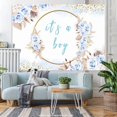 thumbnail image 5 of Light Blue Flowers Its A Boy Baby Shower Backdrop, 5 of 5