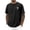 Black, variant on Mens Summer Beach T-Shirt, Gray Embroidered Palm Tree, Relaxed Fit Crew Neck Raglan Sleeve Stretch Polyester Spandex S-3XL,Size 3XL