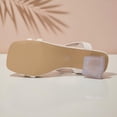 thumbnail image 6 of Eltusu Women Heeled Sandals, High Heels Ankle Strap Open Toe Casual Dress Sandals Shoes White Size 8.5, 6 of 7