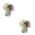 thumbnail image 3 of Naiovety 2 piezas de flores falsas de hortensia de seda de bajo mantenimiento para interiores o exteriores fáciles de limpiar y duraderas Type1 NO1, 3 of 6