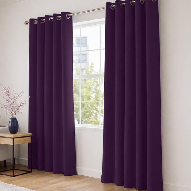 Cortinas Blackout 275cm Ancho X 215cm De Largo En 2 Paneles, 100% Microfibra Poliéster UVA