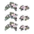 thumbnail image 1 of Guirnalda de flores artificiales para centro de mesa, pared, boda, coche, decoración de mesa 3 Azul Blanco, 1 of 9