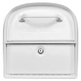 thumbnail image 3 of Architectural Mailboxes Oasis® 360™ Secure, Heavy duty, Steel Metal Post Mounted Mail Box for outside, White Large Curbside Mailbox with Magnetic Latch & Lockable Double Doors, 3 of 8