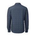thumbnail image 3 of Men's Cutter & Buck Heather Navy West Michigan Whitecaps Big & Tall Rainier PrimaLoft Eco Insulated Quilted Button-Up, 3 of 3