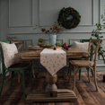 thumbnail image 3 of Christmas Bells Pattern Cotton and Linen Table Runner, Modern Decorative Canvas, 3 of 5