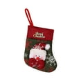 thumbnail image 2 of SDJMa 8.66 Inch Mini Christmas Stocking, Plush 3D Snowman Merry Christmas Stocking for Xmas Tree Winter Holiday Party Supplies Farmhouse Home Fireplace Mantel Hanging Decor, 2 of 8