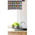 thumbnail image 3 of Ambesonne Dessert Window Valance, Colorful Candy Lollipops Spiral Sugar Canes with Polka Dots, Curtain Valance for Kitchen Bedroom Decor with Rod Pocket, 54" X 12", Sky Blue Magenta and Lime Green, 3 of 3