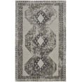 thumbnail image 2 of HomeRoots 565972 7 x 10 ft. Abstract Power Loom Worn Faded Traditional Rectangle Area Rug, Gray & Ivory, 2 of 3