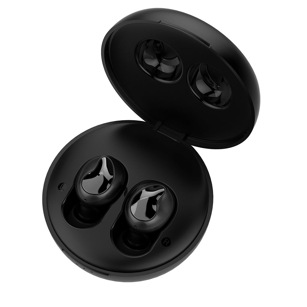 Go Air Pop True Wireless Bluetooth Earbuds & Charging Case - Mauve, Dual Connect, IPX4 Sweat Resistance, Bluetooth 5 Connection, 3 EQ Sound Settings Signature, Balanced, Bass Boost - Black,Red