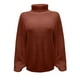 thumbnail image 4 of Puntoco Suéter Casual De Mujer Color Sólido Flor Trenzada Manga Larga Jersey De Punto Suéter De Cuello Alto Liquidación De Navidad Puntoco Puntoco-3833, 4 of 4