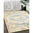 thumbnail image 2 of Ahgly Company Indoor Square Traditional Tan Brown Persian Area Rugs, 5' Square, 2 of 6