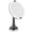 Gray/Chrome, variant on mDesign Modern Motion Sensor LED Lighted Makeup Bathroom Vanity Mirror, Large 8" Round, 3X Magnification, Hands-Free, Rechargeable and Cordless - Bronze