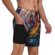 thumbnail image 2 of Fotbe Vibrant Rooster Painting Traje de Baño para Hombre – Shorts de Natación de Secado Rápido con Forro y Bolsillos-Large, 2 of 6