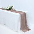 thumbnail image 2 of Balsa Circle 10 Feet Dusty Rose Cotton Cheesecloth Gauze Extra Table Runner Home Decorations, 2 of 8