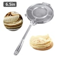 thumbnail image 2 of Prensa para tortillas de aluminio plateado, tamaño de 8 pulgadas, ideal para lograr tortillas auténticas con grosor y forma perfecta., 2 of 6
