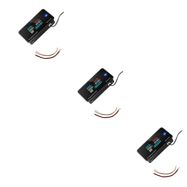 QualitChoice Multimètre Professionnel Affichage Numérique Minuterie de Puissance Quantité Électrique Multifonctionnel Voltmètre Réutilisable Jauge DC200-10A Type 1 3Ensemble