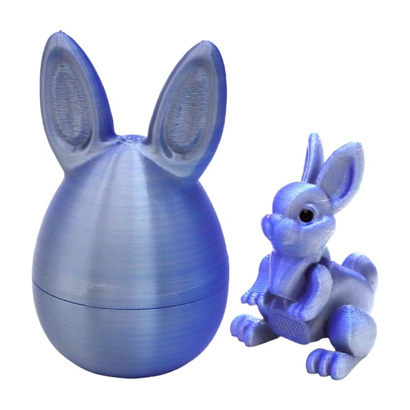 3D Printed Easter Eggs with Bunny Inside,Bunny Egg,Easters Basket Stuffers for Home/Office Desktop Decor,Fun Easter Surprise Rabbit Eggs Easter Gift (C)