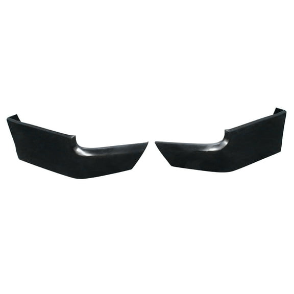 Ikon Motorsports Rear Bumper Apron Lips Fits 2014-2016 Scion tC, Ikon Style Unpainted Black PU Rear Lower Spats Winglet Air Dam Chin Valance Splitters 2PCS