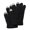 Black, variant on MAE Knitted driving gloves, winter warmth, five-finger split design