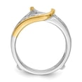 thumbnail image 2 of Auriga Fine Jewelry 14K Two-tone Gold 1/2 carat Diamond Complete Ring for Women Guard Size- 7, 2 of 6