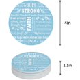 thumbnail image 1 of XDDJA Compassion Strength Courage Warm Hugs Healing Thoughts Positive Energy Love Set of 6 Round Coaster Drinks, Absorbent Ceramic Stone Coasters Cup Mat Cork Base Coffee Table Bar Decor, 1 of 5