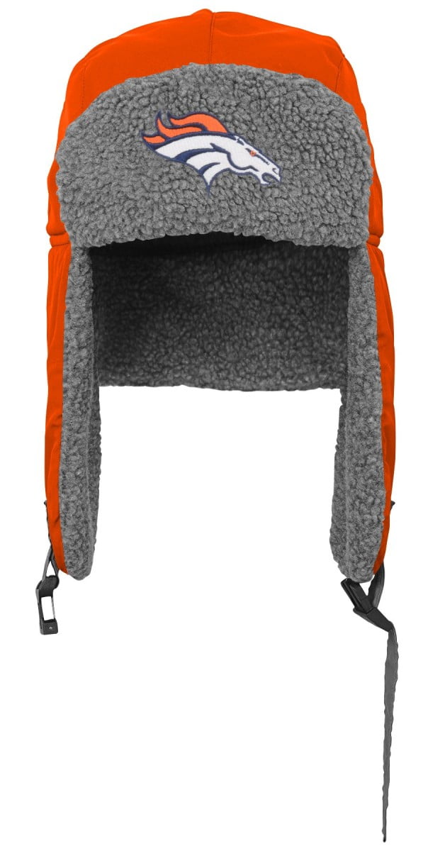 Denver Broncos Youth NFL "Winter Storm" Fur Lined Knit Trooper Hat by Outerstuff