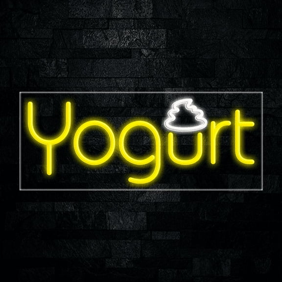 Yogurt-LED Neon Sign 30"L x 12"H #30146