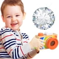 thumbnail image 2 of Wooden Camera Kaleidoscope Toy For Children 3+ Years Visual Sensory Development Rotating Lens Early Learning Activity 3.7X2.8X2.2 Inch Multicolor Design A, 2 of 6