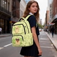 thumbnail image 4 of KUIFORTI Clover Capybara Kids School Backpack for Students Elementary School Versatile Bookbag with Multiple Storage Pockets Girls 8-14 Years Backpacks 17 Inch, 4 of 7