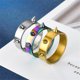 thumbnail image 2 of 1PC Gothic Stainless Steel Ring Punk Style Thorn Jewelry Rock Hip Hop Self-defense Rings Metal 3 Spiked Emergency Defense Ring, 2 of 5