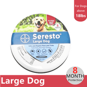 Bayer Seresto Flea and Tick Collar for Dogs, 8-Month Flea and Tick Collar for Large Dogs Over 18 Pounds