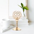 thumbnail image 4 of GOOHOCHY Candelabro de cristal para mesa de comedor, candelabro de estilo europeo para boda, candelero para lamparilla, 4 of 8