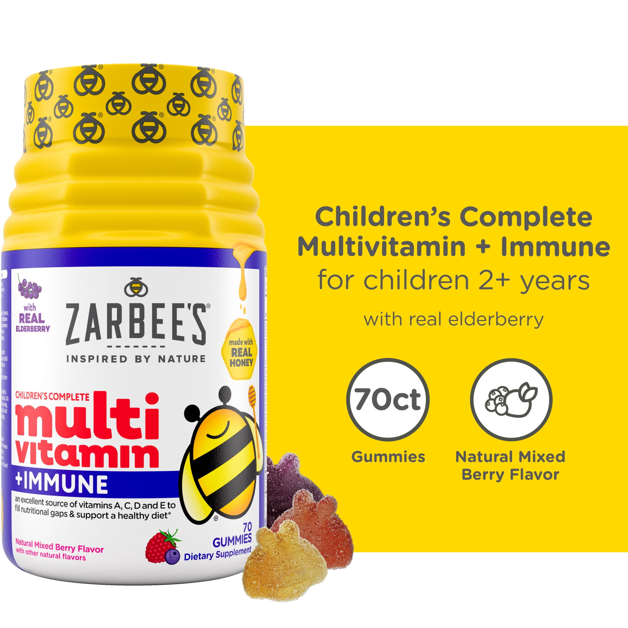 ZarBee's Naturals Children's Complete Multivitamin + Probiotic
