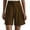 Brown, variant on HOWPAY Baggy Shorts for Women Relaxed Fit Elastic High Waisted Bottoms Solid Color Casual Stretchy Summer Cycling Beach Vacation Clothes Beige L