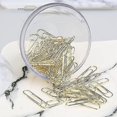 thumbnail image 5 of Gold Paper Clips In Elegant Magnetic Marble White Clip Holder, 28mm, 100 Clips Per Box, 5 of 5