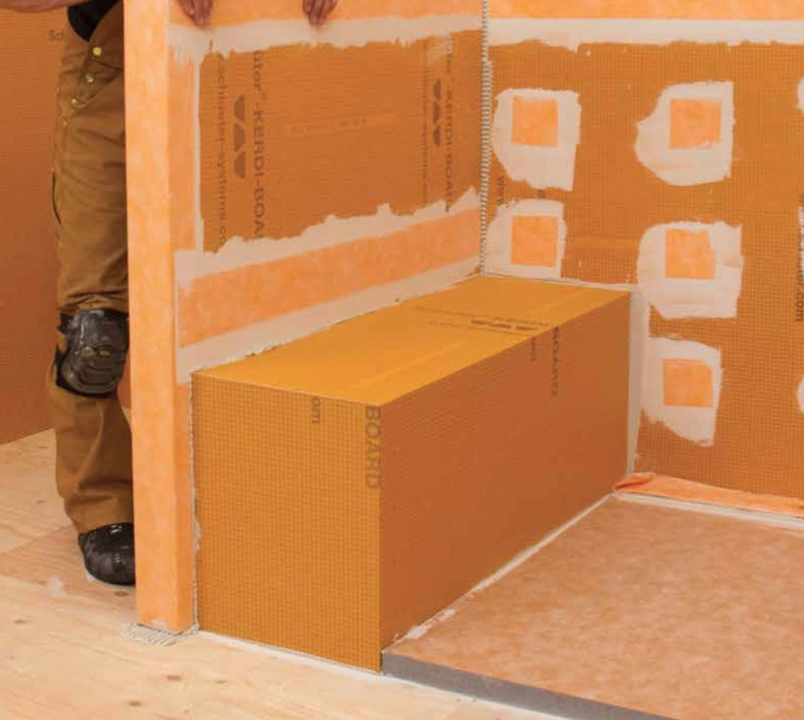 Schluter Systems Kerdi Board Shower Bench (Rectangle 11.5"x38"x20