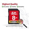 thumbnail image 6 of Gigastone 8GB SD Card UHS-I U1 Class 10 SDHC Memory Card Full HD Video Canon Nikon Sony Pentax Kodak Olympus Panasonic Digital Camera, 6 of 6