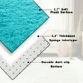 thumbnail image 6 of SARAG Fluffy Rug for Living Room,4x6 Ultra-Soft High Pile Carpet for Bedroom Childrens Room Nursery, Sky Blue, 6 of 7