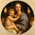 thumbnail image 2 of Raffaello 15x15 White Modern Wood Framed Museum Art Print Titled - Madonna dei candelabri, 2 of 4