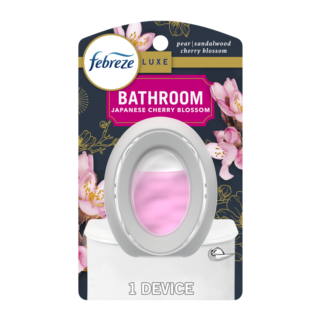 Febreze Bathroom Air Freshener Odor-Fighting Japanese Cherry Blossom Scent, 1 Count