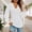 White, variant on DuoJiaJ Women Casual V Neck T Shirts Loose Puff Long Sleeve Tops Tunic Blouse Winter Underwear Women White L