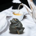 thumbnail image 4 of Adorno de mascota de té, estatua decorativa de cocodrilo, escultura de animal, figura de mascota de té Verde, 4 of 9
