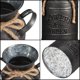 thumbnail image 4 of Jarrones de metal vintage Antiguos tarros galvanizados elegantes decoran casas/bodas y plantas, 4 of 5