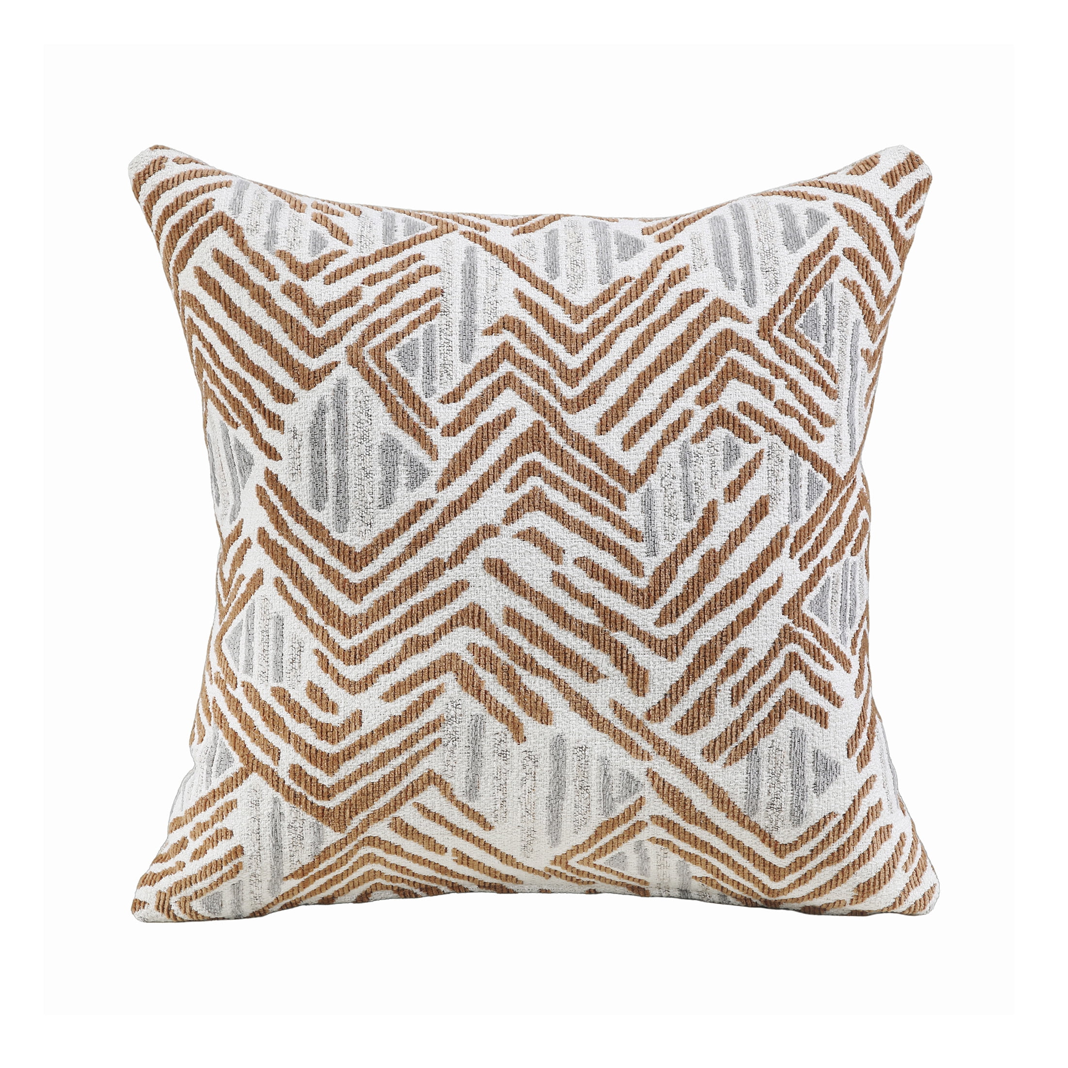 OakvillePark Luxora Chenille Loveseat with 2 Pillows, Taupe
