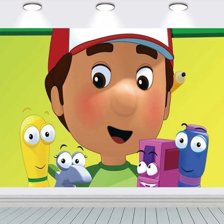 Handy Manny Poster Backdrop Banner Party Supplies Birthday Decorations Background for Photography Taspestry