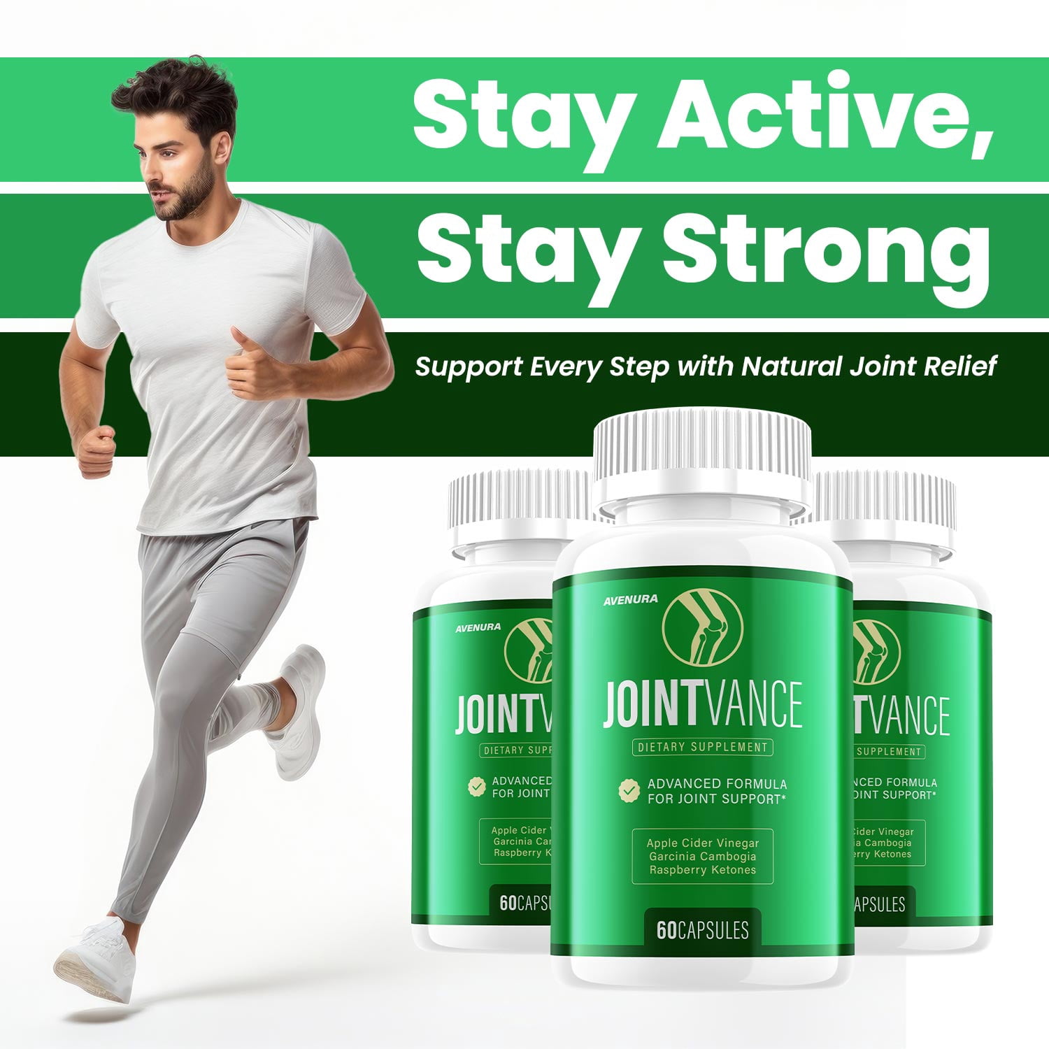 JointVance Capsule – Joint Vance Advanced Formula for Joint Support Supplement, 5 Pack, 300 Capsules