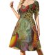 thumbnail image 3 of Vestido Arabesque de Manga Corta Traje de Verano para Mujer Ropa de Mujer Verano 2025 Vestido, 3 of 7