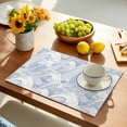 thumbnail image 5 of Placemats Set of 4, Blue Waves Place Mats Ocean Lines Stripes Tablemats Washable Placemat Table Decoration for Kitchen Table Dinner Party Home Decor Indoor Outdoor 13x19 Inch, 5 of 9